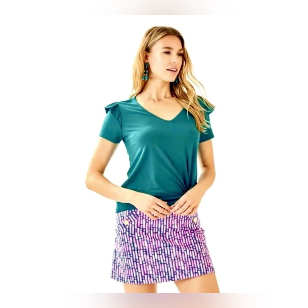 Lilly Pulitzer Madison Skort Size Medium Mandevilla Pink Slathouse Stripe Print